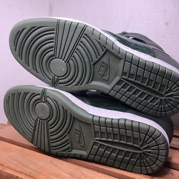 Nike Dunk Sky Hi size 9 wedge sneakers shoes green - Picture 6 of 6